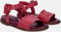 Lorenzo Masiero Fuchsia Leren Sandalen Pink Dames - Thumbnail 2