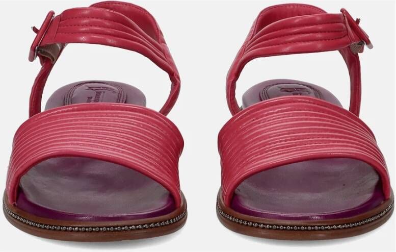 Lorenzo Masiero Fuchsia Leren Sandalen Pink Dames