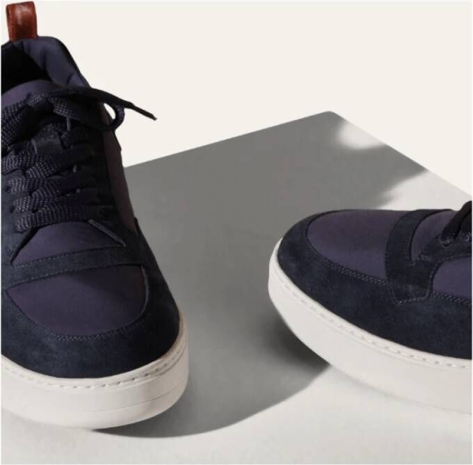 Loro Piana Blauwe Walk Sneakers met Platformzolen Blue Heren