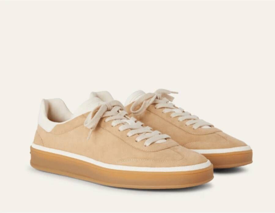 Loro Piana Kummel Tennis Walk Sneaker Caramel Cup Beige Dames