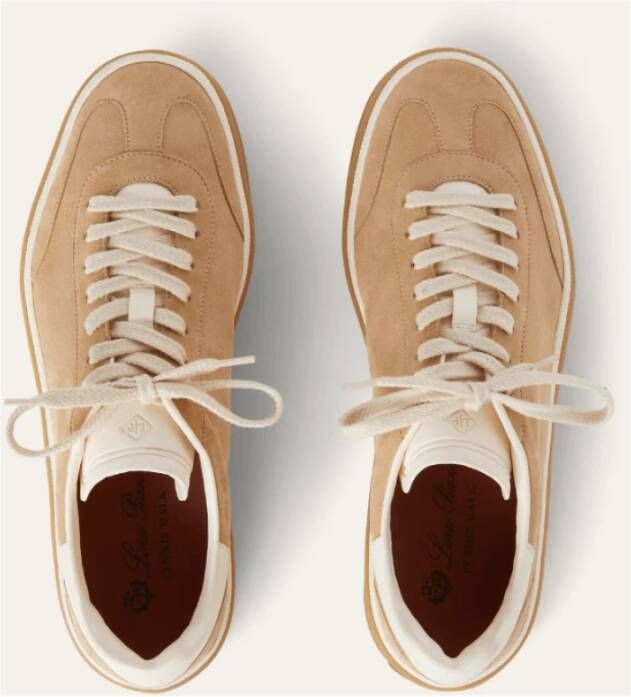 Loro Piana Kummel Tennis Walk Sneaker Caramel Cup Beige Dames