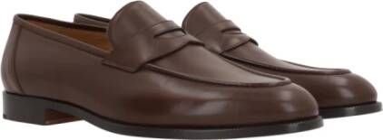 Loro Piana Platte Schoenen Sergio Loafers Brown Heren