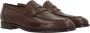 Loro Piana Platte Schoenen Sergio Loafers Brown Heren - Thumbnail 2