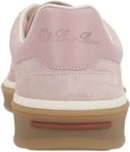 Loro Piana Roze Kalfsleren Sneakers Gemaakt in Italië Pink Dames