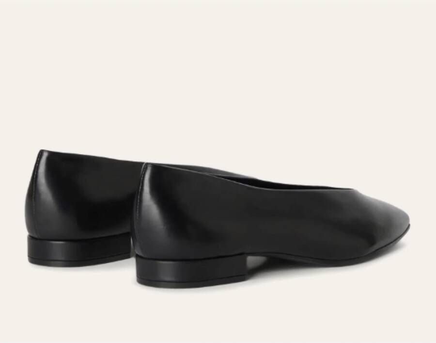 Loro Piana Zwarte Ballerina's van Kalfsleer Black Dames