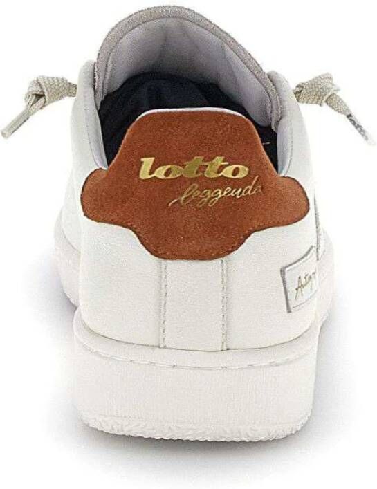 Lotto Gestreepte Handtekening Mode Sneakers White Heren