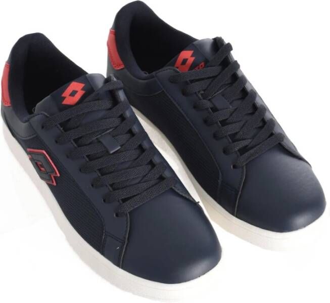 Lotto PU Evo Leren Sneakers Blauw Blue Heren