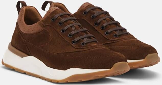 Lottusse Bruin kalfsleer Osaka vetersneakers Deportivo Cordones Brown Heren