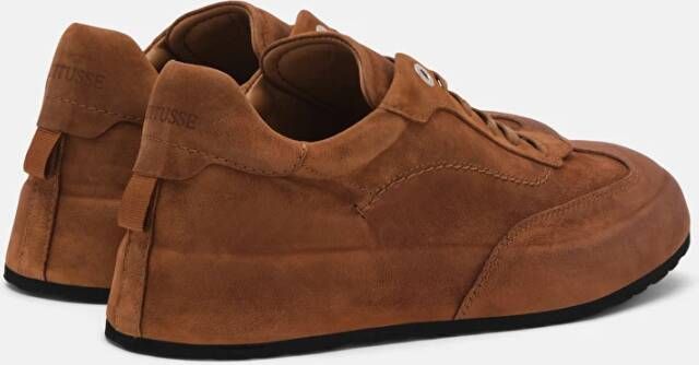 Lottusse Bruin Kalfsleer Puket Leren Veterschoenen Deportivo Cordones Brown Heren