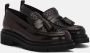 Lottusse Burgundy Calfskin Covent Tassel Loafers Mocasin Borlas Red Dames - Thumbnail 2