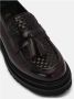 Lottusse Burgundy Calfskin Covent Tassel Loafers Mocasin Borlas Red Dames - Thumbnail 4