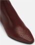 Lottusse Burgundy Calfskin Smithson Zipper Ankle Boots Red Dames - Thumbnail 4