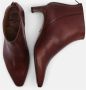 Lottusse Burgundy Calfskin Smithson Zipper Ankle Boots Red Dames - Thumbnail 6