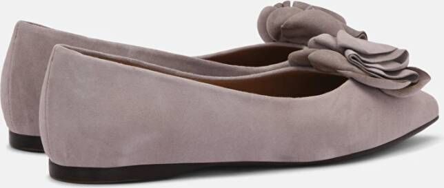 Lottusse Grijze Ballerina Carla Lambskin Gray Dames