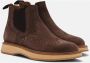 Lottusse Mocha Calfskin Harbour Elastic Ankle Boots Brown Heren - Thumbnail 2