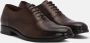 Lottusse Mocha Calfskin Lutton Oxford Shoes Brown Heren - Thumbnail 2