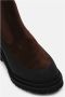 Lottusse Mocha Kalfsleren Veterschoen Brown Dames - Thumbnail 4