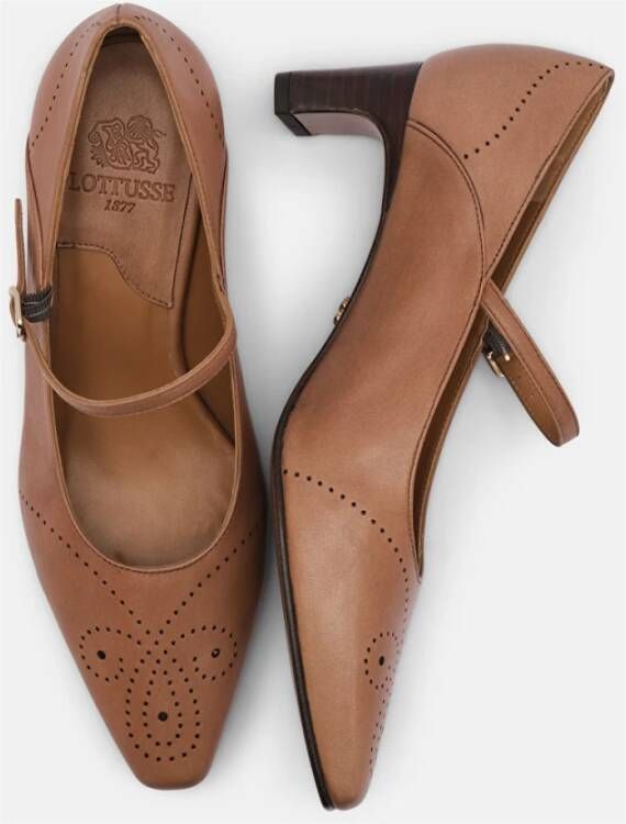 Lottusse Mole Calfskin Smithson Pumps Salon Mercedes Brown Dames