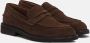 Lottusse Navy Blue Calfskin Baltimore Band Loafers Mocasin Banda Brown Heren - Thumbnail 2