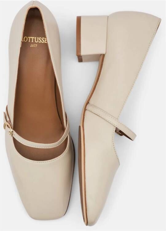 Lottusse Off-White Goya Lambskin Pumps Salon Beige Dames