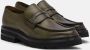 Lottusse Olive Green Calfskin Murphy Band Loafers Mocasin Banda Green Heren - Thumbnail 2