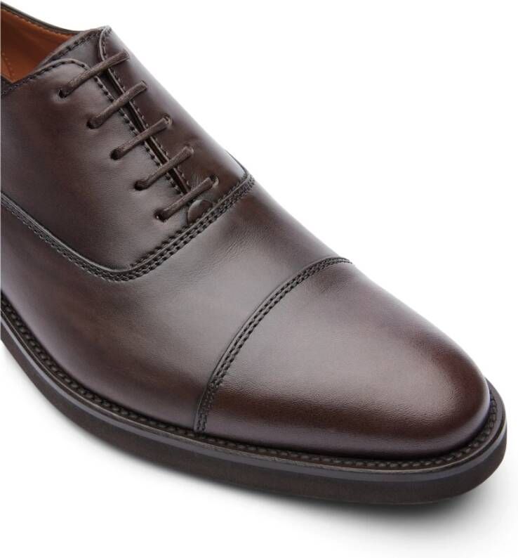 Lottusse Oxford Straight Toe Business Schoenen Brown Heren