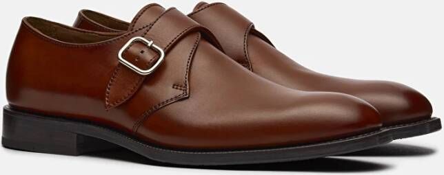 Lottusse Preston Monk Strap Gesp Brown Heren