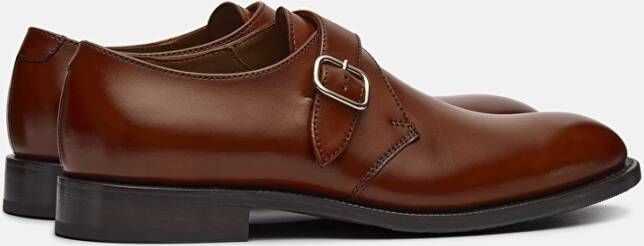 Lottusse Preston Monk Strap Gesp Brown Heren