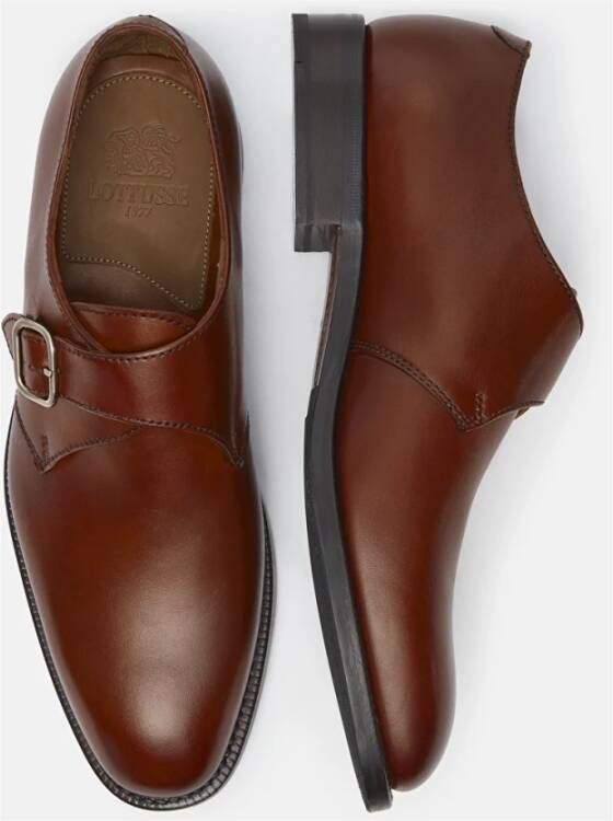 Lottusse Preston Monk Strap Gesp Brown Heren