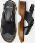 Lottusse Straps Sandalen Hout Black Dames - Thumbnail 6