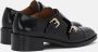 Lottusse Zwarte Kalveren Dubbele Gespschoenen Black Dames - Thumbnail 3