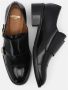 Lottusse Zwarte Kalveren Dubbele Gespschoenen Black Dames - Thumbnail 6