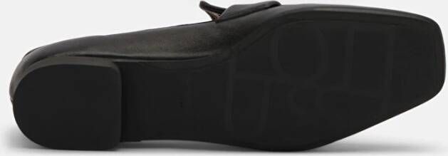 Lottusse Zwarte lamsskin Goya Drivers Loafers Mocasin Rijden Black Dames