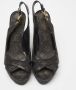 Louis Vuitton Vintage Pre-owned Denim sandals Black Dames - Thumbnail 3