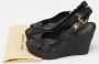 Louis Vuitton Vintage Pre-owned Denim sandals Black Dames - Thumbnail 9