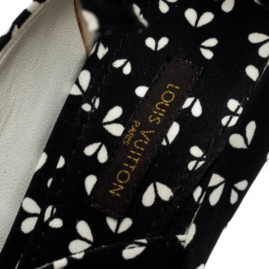 Louis Vuitton Vintage Pre-owned Fabric sandals Black Dames