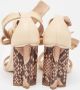 Louis Vuitton Vintage Pre-owned Leather sandals Beige Dames - Thumbnail 5