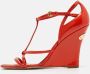 Louis Vuitton Vintage Pre-owned Leather sandals Orange Dames - Thumbnail 2