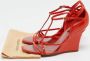 Louis Vuitton Vintage Pre-owned Leather sandals Orange Dames - Thumbnail 9