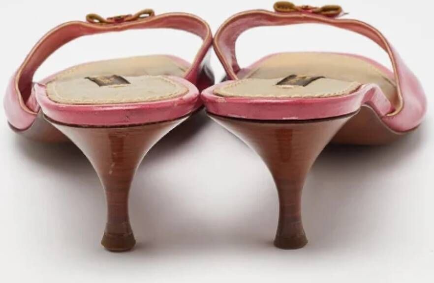 Louis Vuitton Vintage Pre-owned Leather sandals Pink Dames