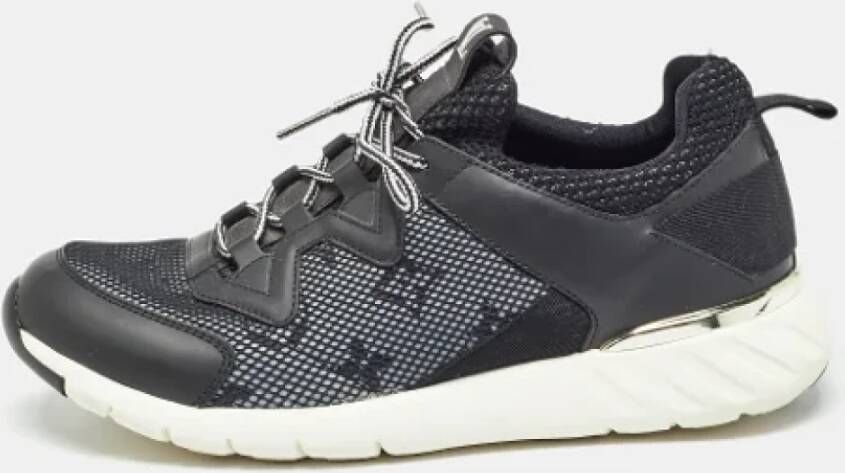 Louis Vuitton Vintage Pre-owned Leather sneakers Black Dames