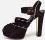 Louis Vuitton Vintage Pre-owned Suede sandals Black Dames - Thumbnail 2