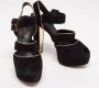Louis Vuitton Vintage Pre-owned Suede sandals Black Dames - Thumbnail 4
