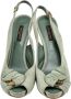 Louis Vuitton Vintage Pre-owned Suede sandals Green Dames - Thumbnail 2