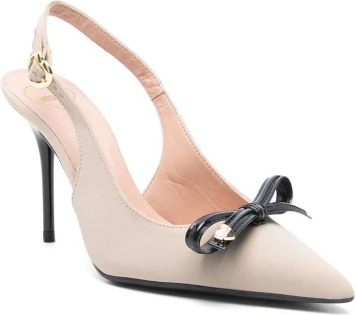 Love Moschino Beige Ballerina Schoenen voor Vrouwen Beige Dames