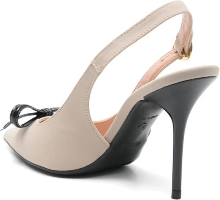 Love Moschino Beige Ballerina Schoenen voor Vrouwen Beige Dames