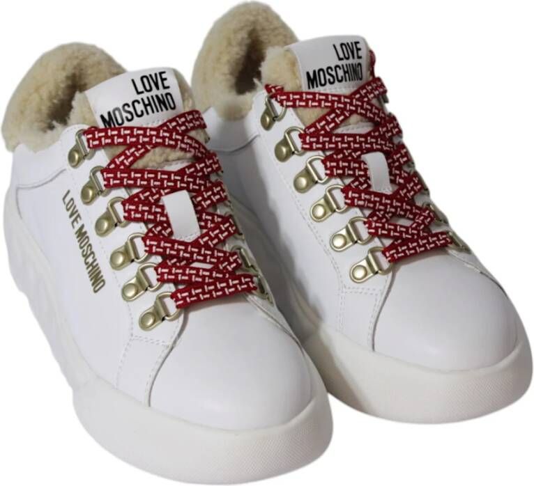 Love Moschino Bianco Beige Stijlvolle Modetas White Dames