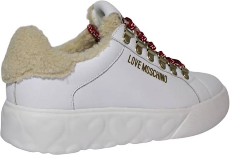 Love Moschino Bianco Beige Stijlvolle Modetas White Dames