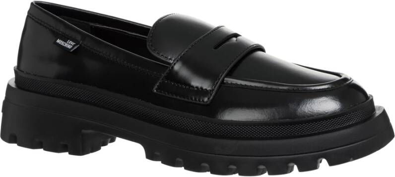 Love Moschino Casual Instap Schoenen Effen Kleur Black Dames