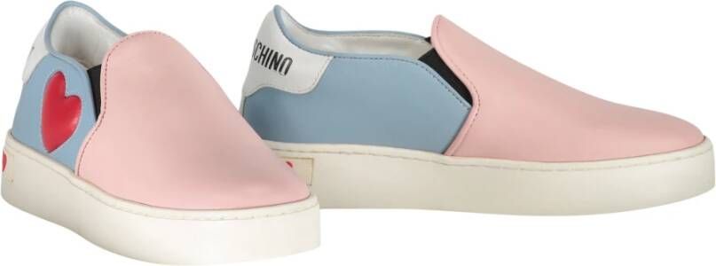 Love Moschino Casual Slip-On Sneakers met Contrasterende Inzetstukken Multicolor Dames